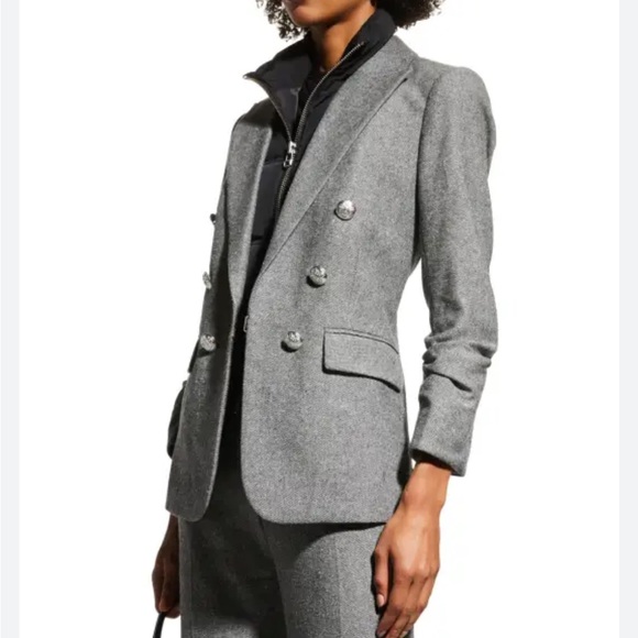 $698 Veronica Beard Beacon Gray black white tweed Dickey Jacket Blazer Sz 8 - Picture 1 of 16